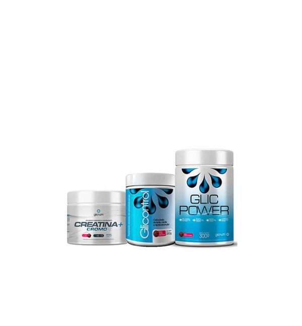 COMBO GLIC PERFORMANCE - GLICONTROL 200g + GLICPOWER 300g + CREATINA+ CROMO 220g - GLICNUTRI