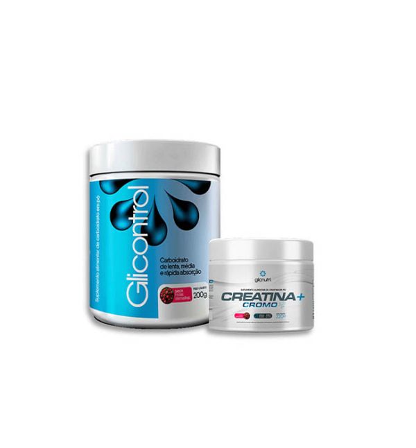 COMBO DUO CONTROL - CREATINA+ CROMO 220g + GLICONTROL 200g- GLICNUTRI