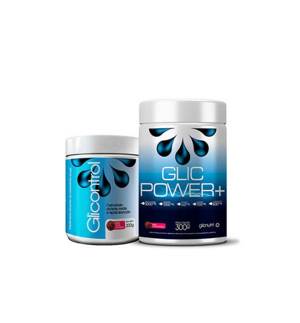 COMBO ESTABILIDADE GLICÊMICA+ - GLICONTROL 200g + GLICPOWER+ 300g - GLICNUTRI